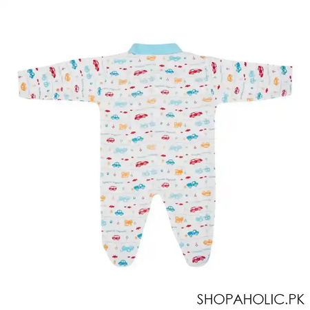 dynamic kids romper with socks printed, ferozi image2