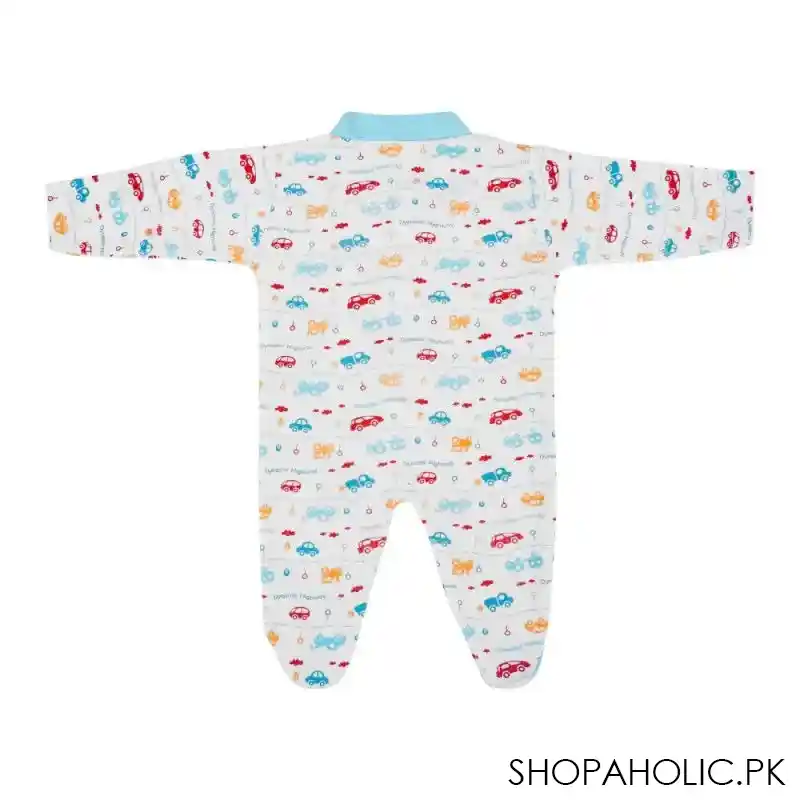dynamic kids romper with socks printed, ferozi image2