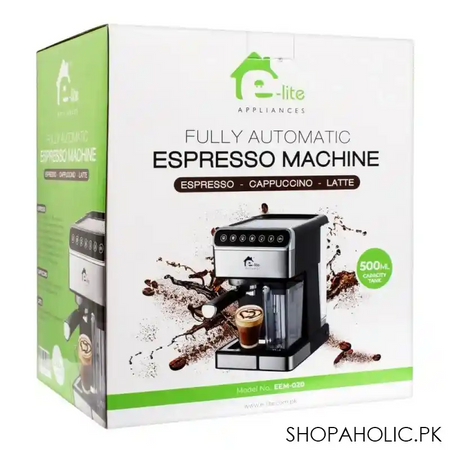 e lite fully automatic espresso coffee machine, eem 020 image2