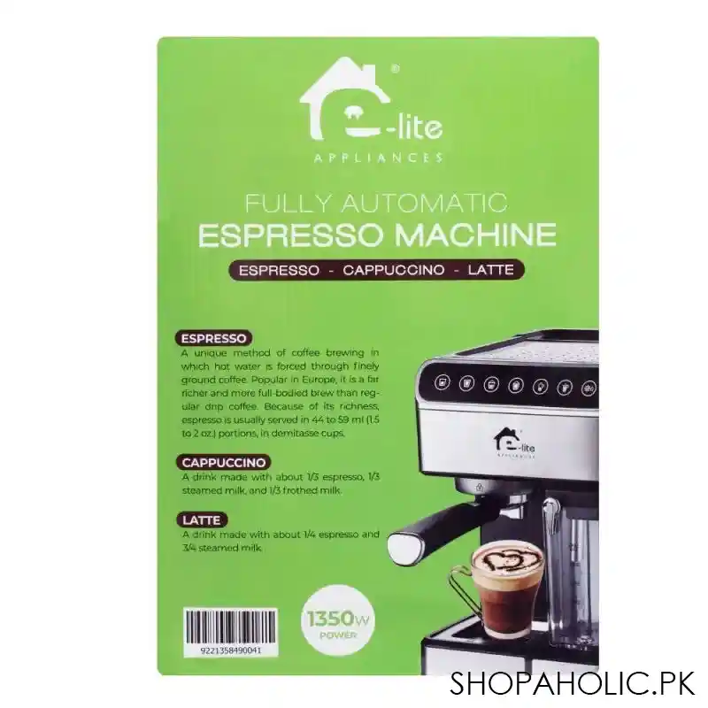 e lite fully automatic espresso coffee machine, eem 020 image3