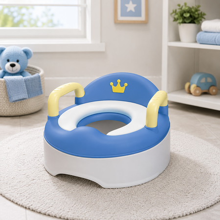 Commode Cover Potty Seat - Blue