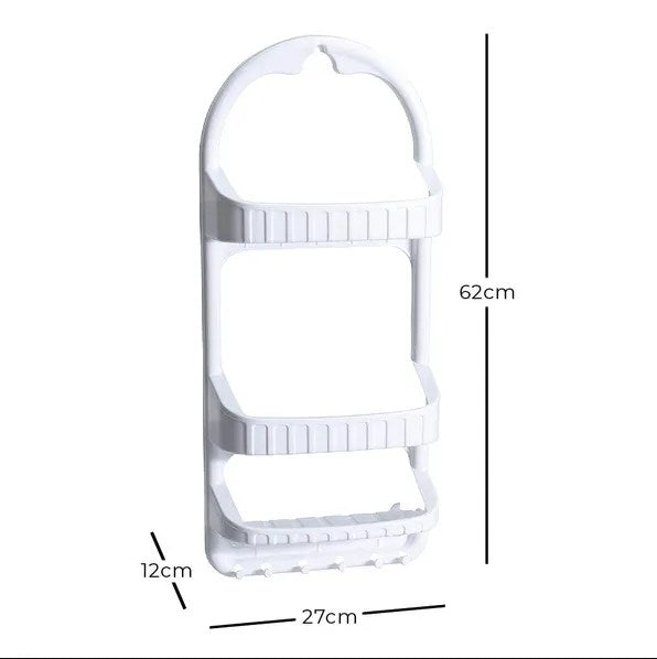 3-Layer Bathroom Shampoo and Shower Caddy Rack – Space-Saving Organizer (Random Color) image 3