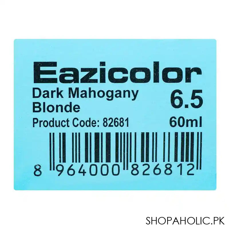 Eazicolor Permanent Hair Color, Chroma Technology With Omega-9, 60ml, 6.5 Dark Mahogany Blonde - Image 7