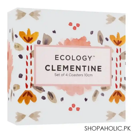 ecology clementine coasters set, 4 pack, ec63308 image5