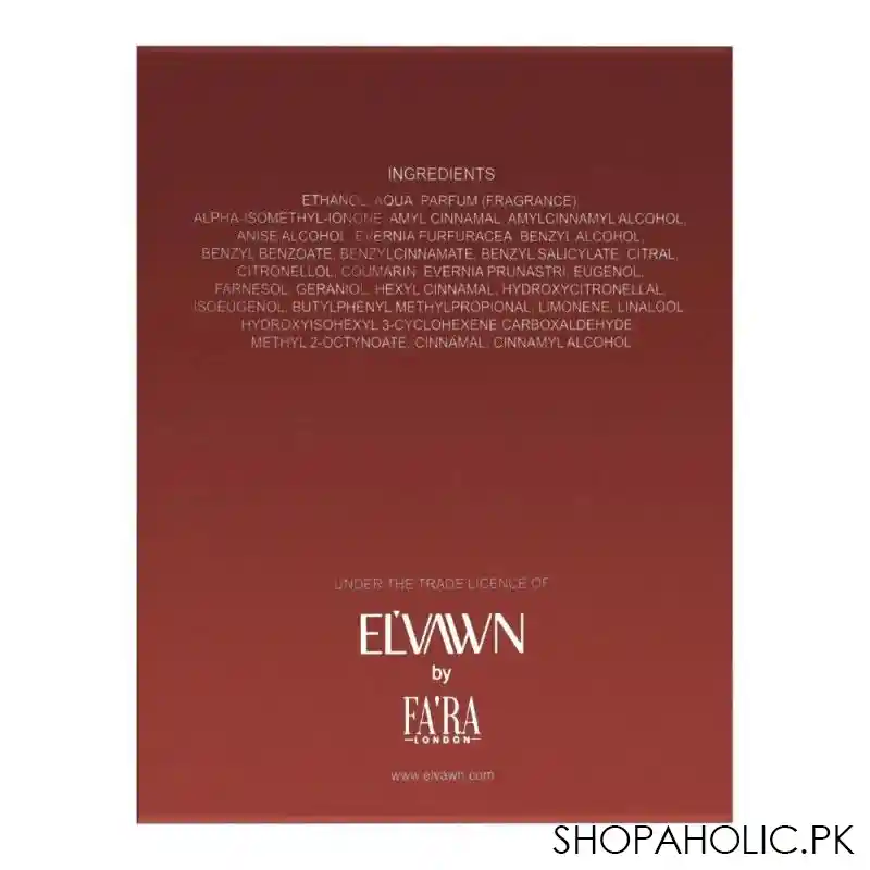 el&#039;vawn enersia pour femme eau de parfum, fragrance for women, 100ml image3