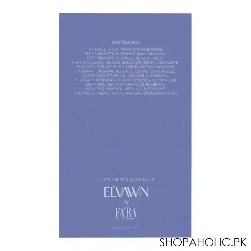 el&#039;vawn poise pour homme eau de parfum, fragrance for men, 110ml image3