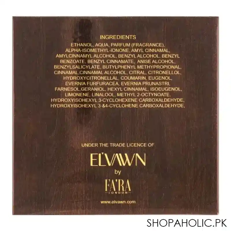 el&#039;vawn woodland pour homme eau de parfum, fragrance for men, 100ml image3