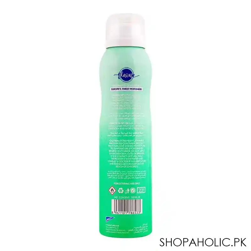 elaine lush fantasy long lasting deodorant body spray, 150ml image2