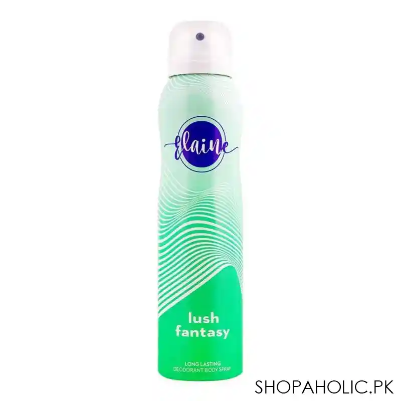 elaine lush fantasy long lasting deodorant body spray, 150ml main image
