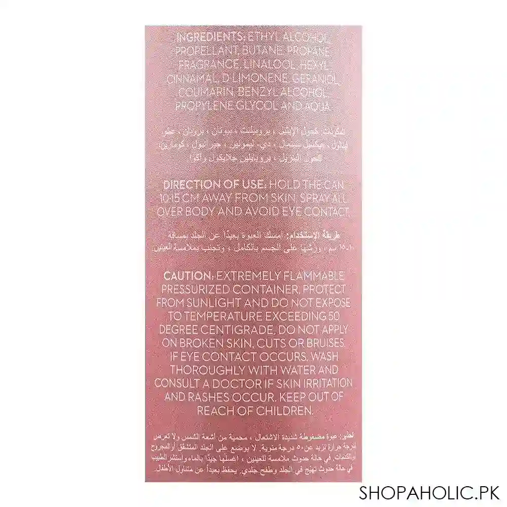 elaine pure passion long lasting deodorant body spray, 150ml image3