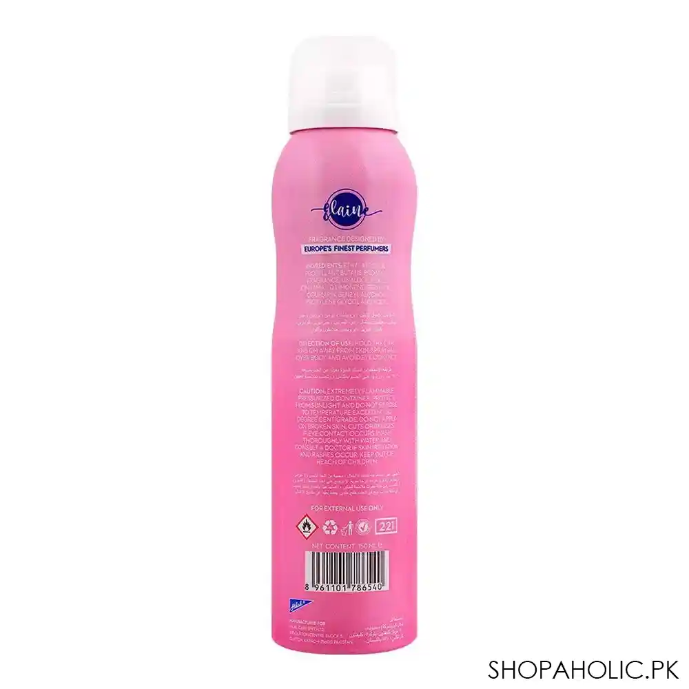elaine sweet love long lasting deodorant body spray, 150ml image2