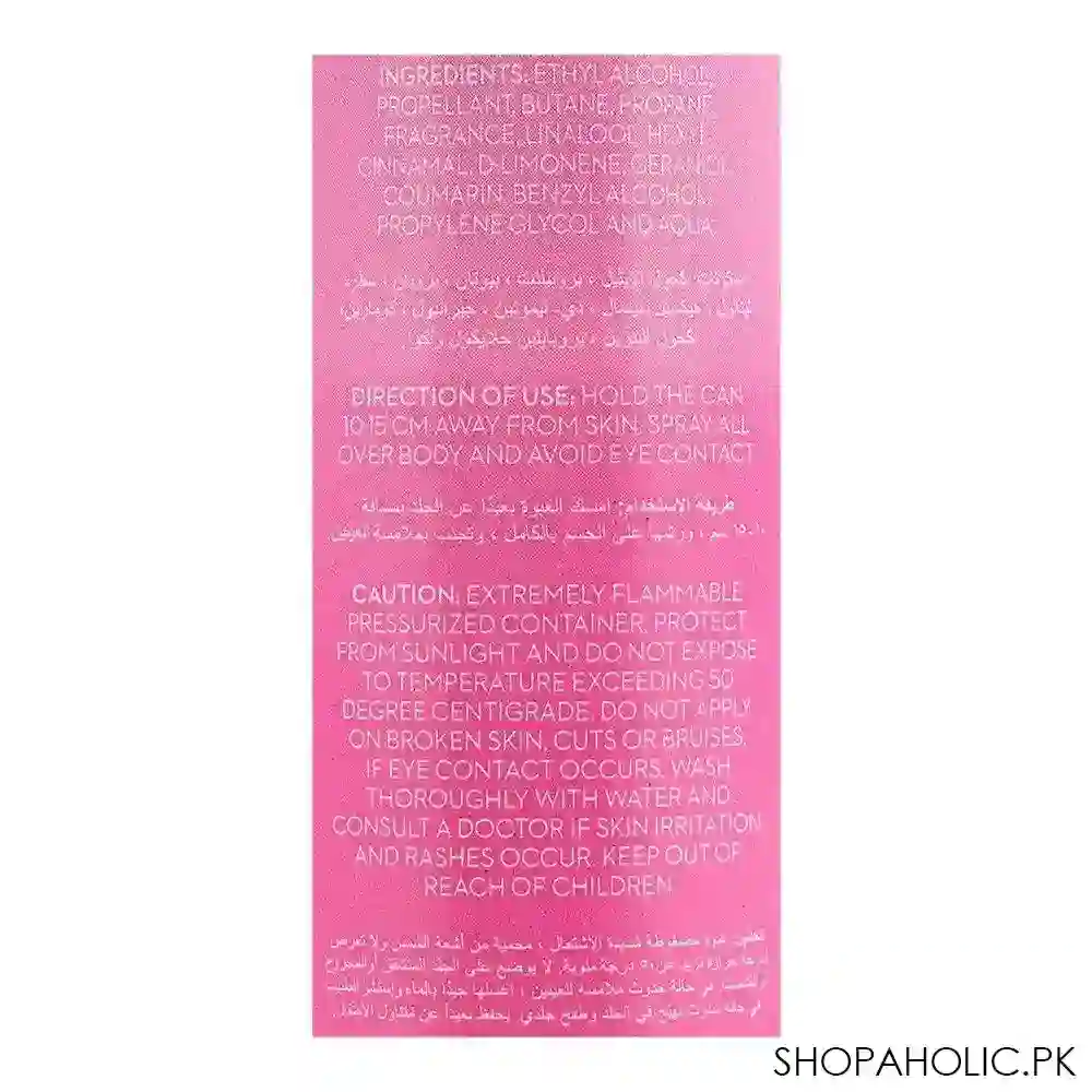 elaine sweet love long lasting deodorant body spray, 150ml image3