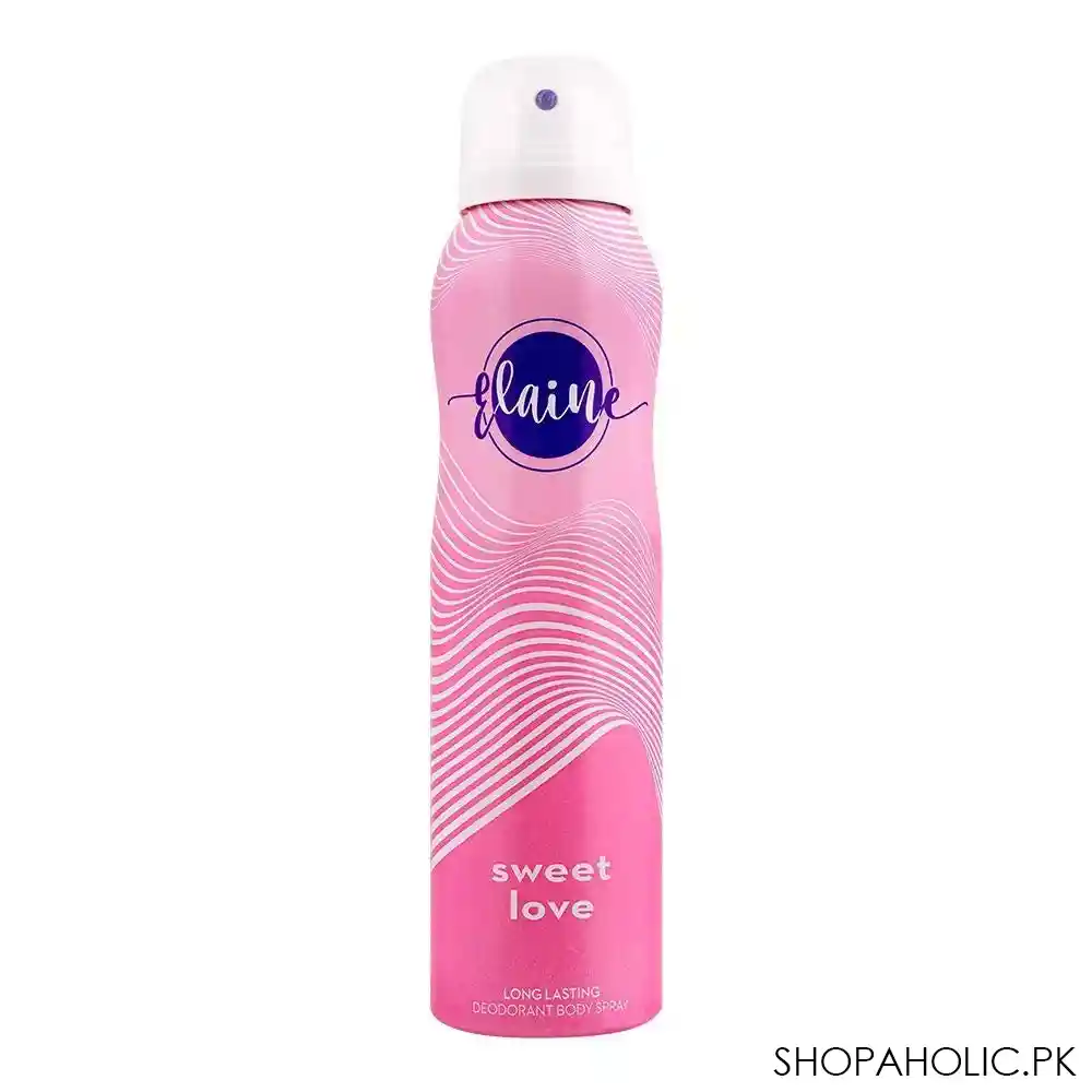 elaine sweet love long lasting deodorant body spray, 150ml main image