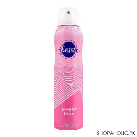 elaine sweet love long lasting deodorant body spray, 150ml main image