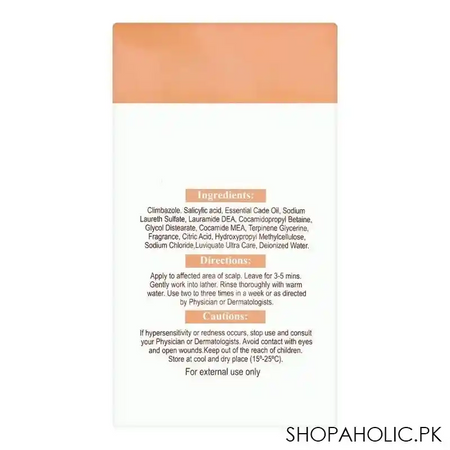 elderm elzol anti fungal shampoo with conditioner, for dandruff & other problems, 120ml image2