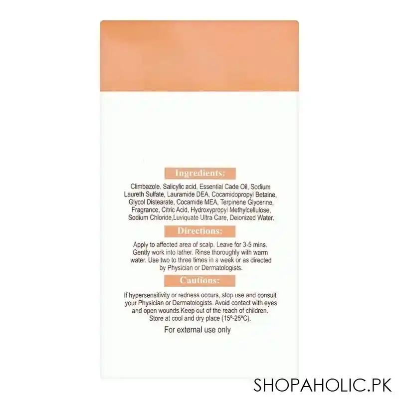 elderm elzol anti fungal shampoo with conditioner, for dandruff & other problems, 120ml image2