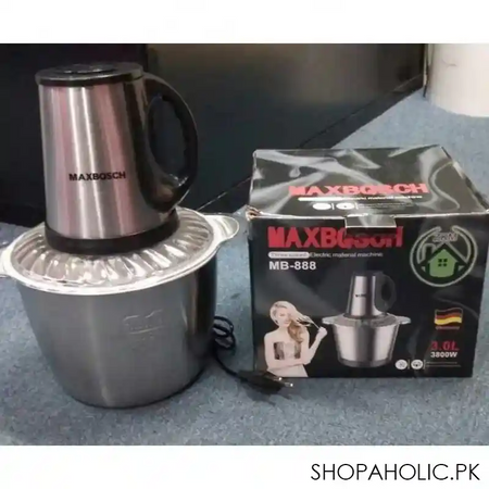 electric automatic 3.0l stainless steel chopper household grinder food processor image4