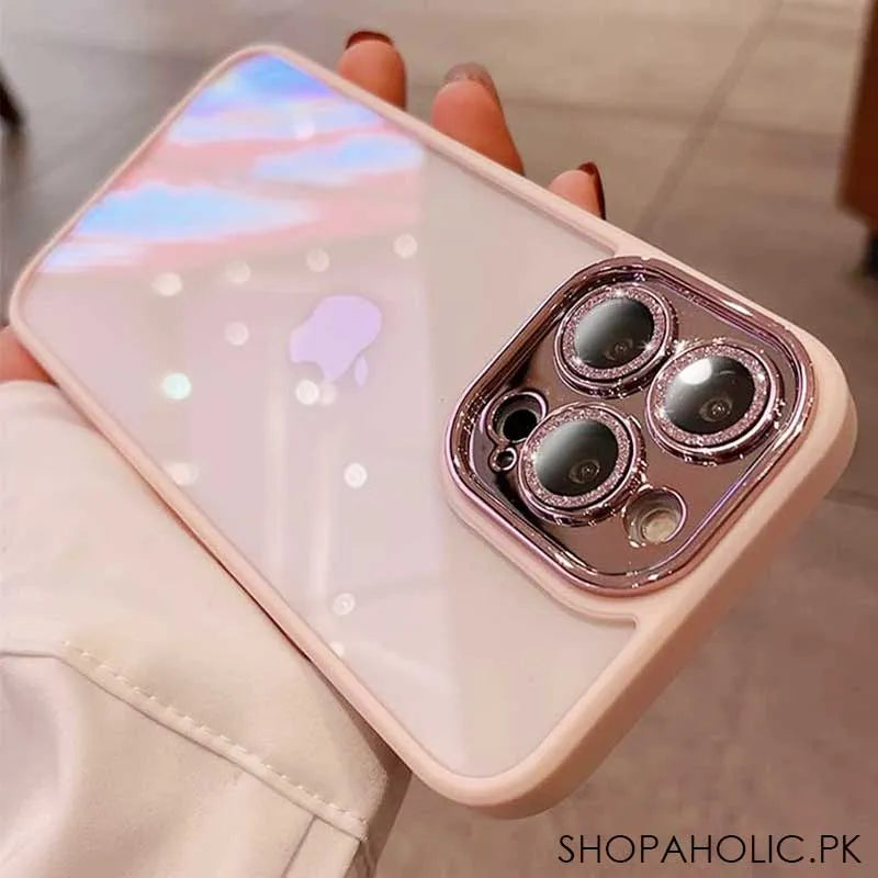 electroplated luxury glitter diamond iphone case cover with lens film image10