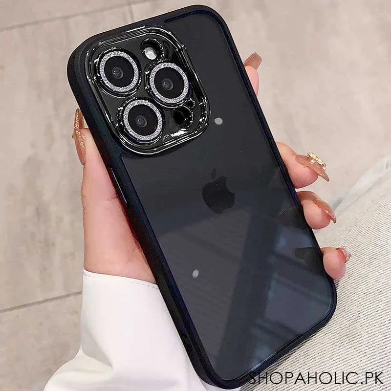 electroplated luxury glitter diamond iphone case cover with lens film image7