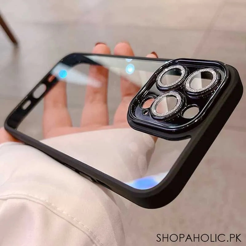 electroplated luxury glitter diamond iphone case cover with lens film image8