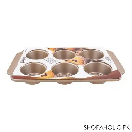elegant bakeware 6 cup muffin pan, eb5204 main image
