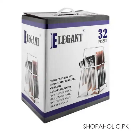 elegant cutlery set, 32 pack, el32 26ss image2