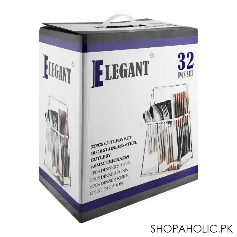 elegant cutlery set, 32 pack, el32 26ss image2