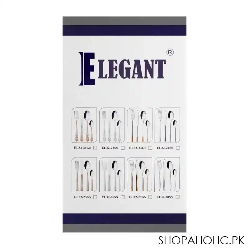 elegant cutlery set, 32 pack, el32 26ss image4