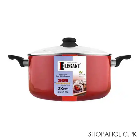 elegant non stick servo casserole, 28cm, ek678328 main image