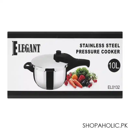 elegant pressure cooker, 8 liters, stainless steel, el 0134 image2