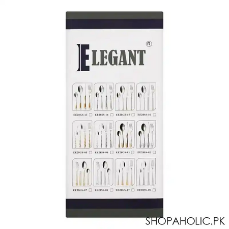 elegant r training stainless steel cutlery set, 28 pieces, ee28ss 18 image3