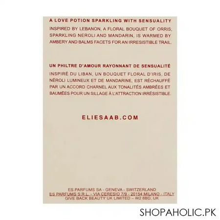 elie saab elixir eau de parfum, for women, 100ml image3