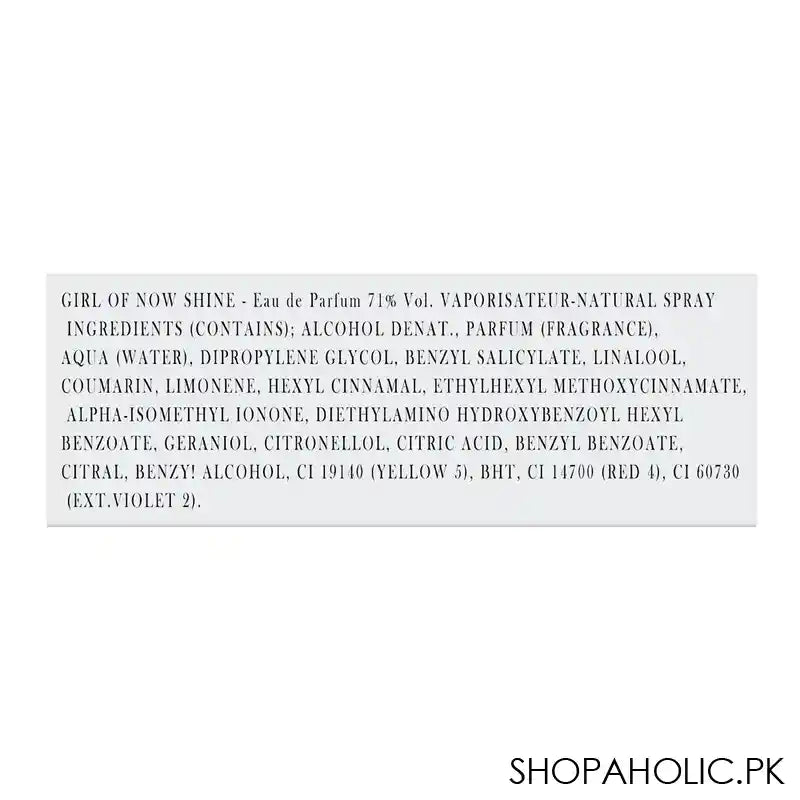 Elie Saab Girl Of Now Shine Eau De Parfum, For Women, 50ml - Image 3