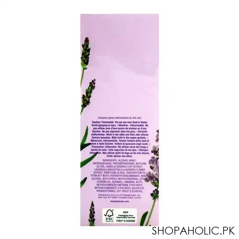 elizabeth arden green tea lavender eau de toilette 100ml image3