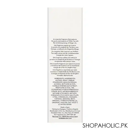 elizabeth arden white tea ginger lily edt, fragrance for women, 100ml image3