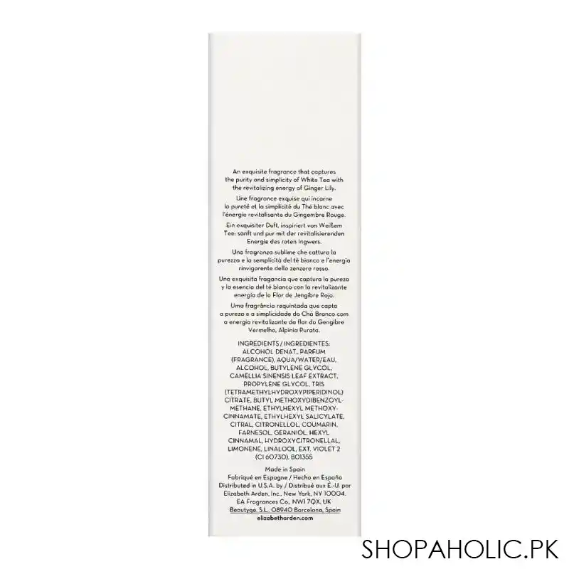 elizabeth arden white tea ginger lily edt, fragrance for women, 100ml image3