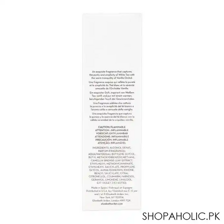 elizabeth arden white tea vanilla orchid eau de toilette, fragrance for women, 100ml image3