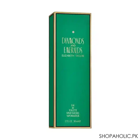 elizabeth taylor diamonds & emeralds eau de toilette, for women, 100ml image3