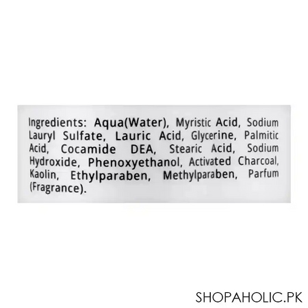 elmore 2x brightening charcoal + clay daily face wash, 100ml image3
