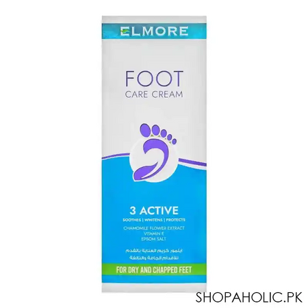 elmore 3 active ultimate foot care cream, for dry & chapped feet, 80g image2