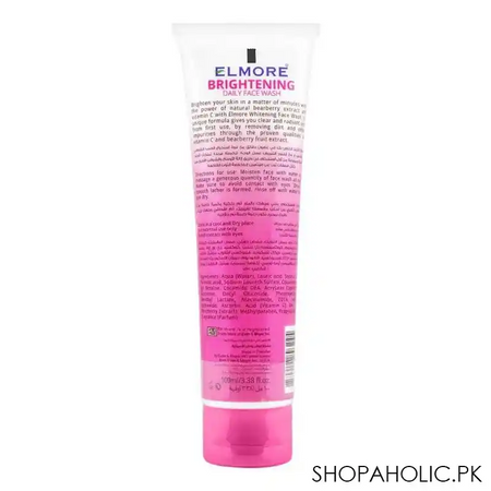 elmore clarifying bearberry brightening daily face wash, 100ml image2