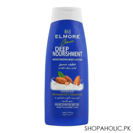 elmore classic deep nourishment moisturizing body lotion, for dry  to very dry skin type, 250g main image