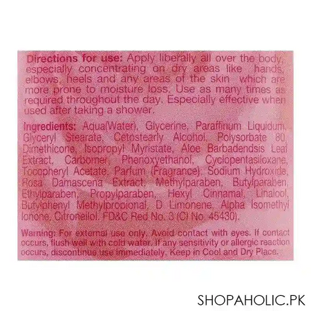 elmore deep nourishment glycerine rose extract body lotion, 250g image3