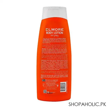 elmore deep nourishment non greasy and aloe vera body lotion, for all skin types, 250g image2
