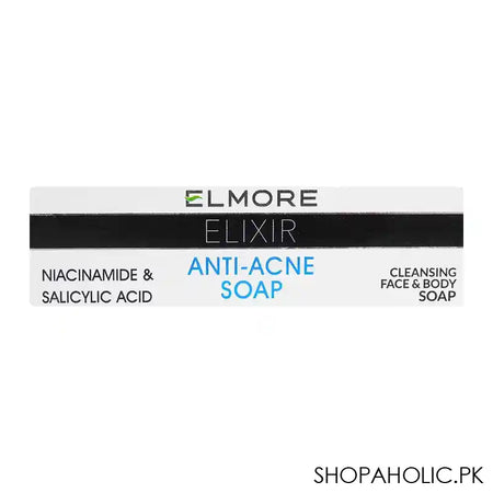 Elmore Elixir Anti-Acne Soap With Niacinamide & Salicylic Acid, 100g - Image 2