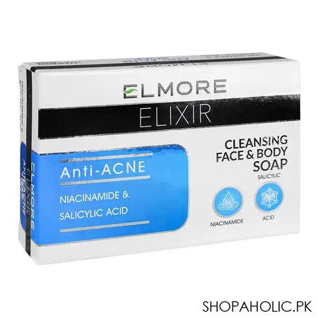 Elmore Elixir Anti-Acne Soap With Niacinamide & Salicylic Acid, 100g - Main Image