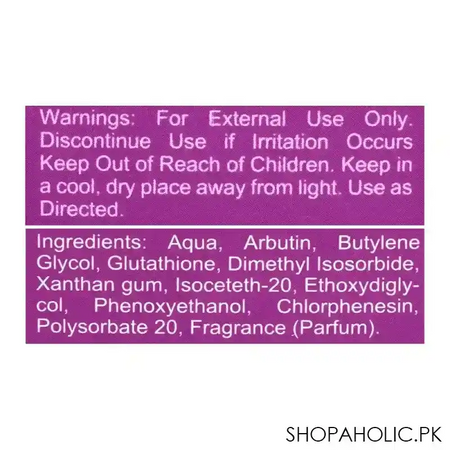 elmore elixir brightening alpha arbutin & glutathione 2% serum, 30ml image3