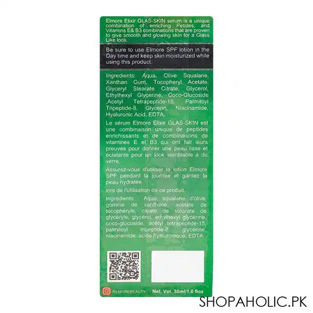 Elmore Elixir Peptides Vitamin E & Niacinamide Glass Skin Serum, 30ml - Image 2