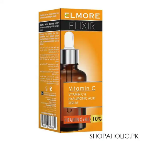 elmore elixir vitamin c & hyaluronic acid 10% serum, 30ml image2