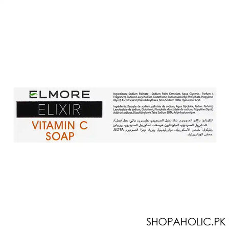 Elmore Elixir Vitamin-C Soap With Vitamin C & Hyaluronic Acid, 100g - Image 4